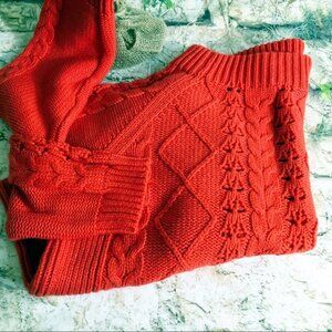 J. CREW Red Pullover Sweater, Size L